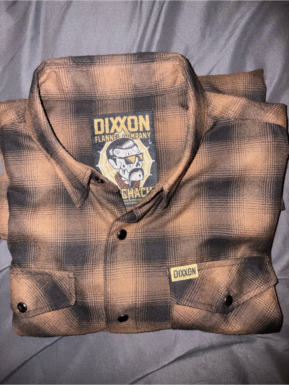 DIXXON The Chachi Brown & Black Plaid Button-Down Flannel Shirt